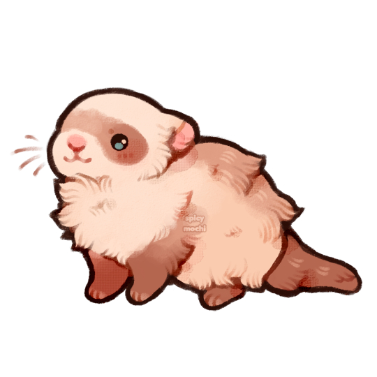 Cuteness in your feed - Milota, Chibi, Digital, Art, Duck, Axolotl, Ferret, Butterfly, Capybara, Rabbit, Bat, Sheeps, Mouse, Snail, Snake, Longpost