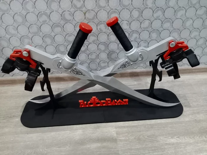 Blades Blades with stand - My, Bloodrayne, 3D печать, Blade, Cosplay, Craft, Longpost