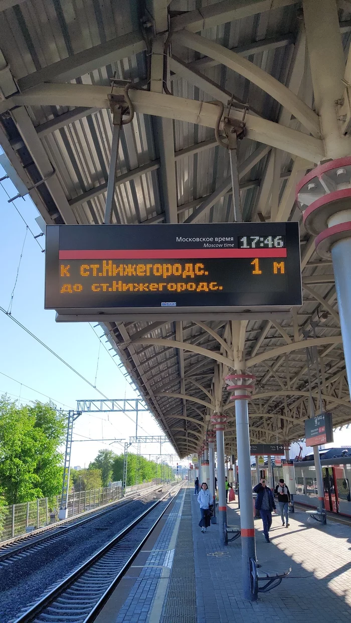 Does it go to Nizhny Novgorod? - My, MCC, A train, Scoreboard