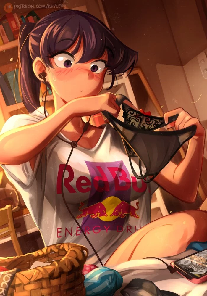 Komi - Anime, Anime art, Art, Komi-san wa comyushou desu, Shouko komi, Pantsu, Khyleri