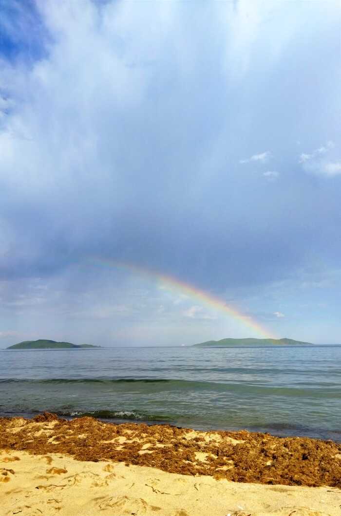 rainbow and sea - My, The photo, Primorsky Krai, Sea, Rainbow