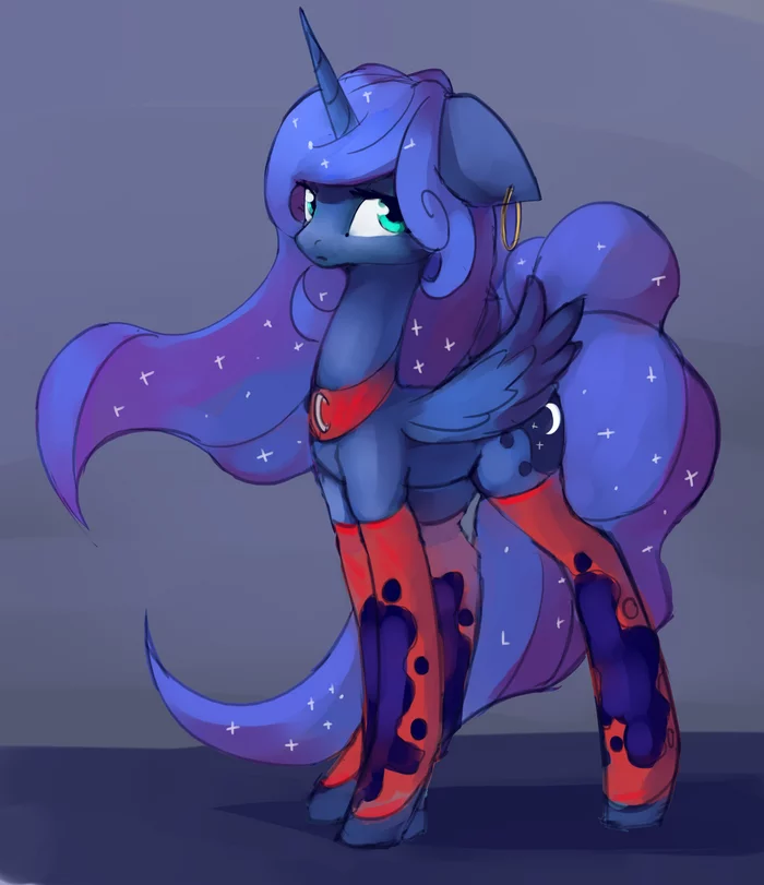 Blood Moon (or trendy) - My little pony, Princess luna, Qweeli