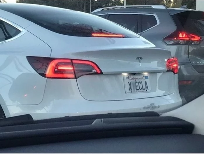 Tesla - Car, Tesla, Car plate numbers, The photo, Repeat