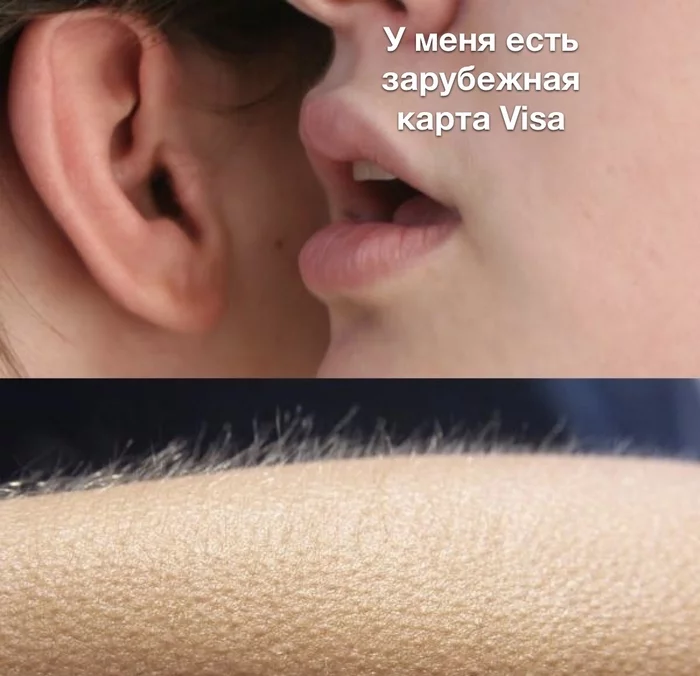 Really turns on - My, Humor, Visa, Bank card, Memes, Picture with text, Sanctions