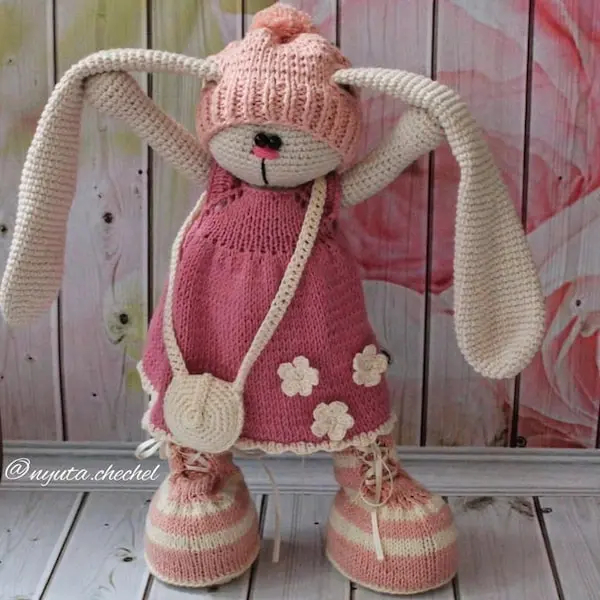 Crocheted bunnies. - My, Crochet, Amigurumi, Knitting, Knitted toys, Author's toy, Soft toy, Toys, Longpost