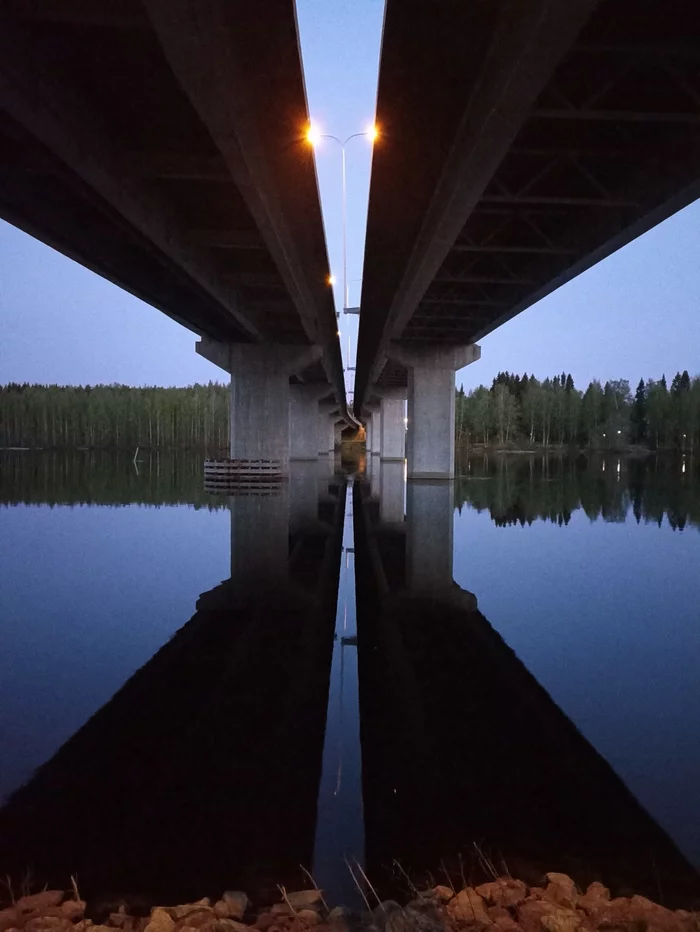 And the phone can take interesting pictures) - My, Mobile photography, Bridge, The photo