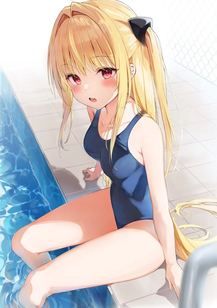 Yami - NSFW, Anime, Anime art, Konjiki No Yami, To love-ru, To love-ru darkness, Art, Girls, Swimsuit