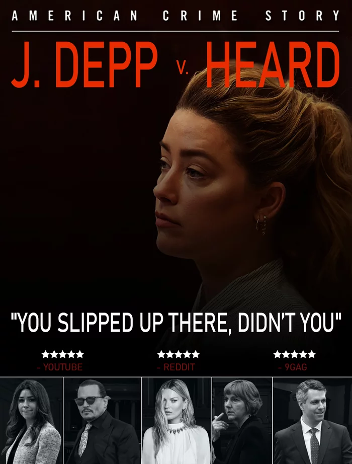 Ready poster for the new season - My, Memes, Johnny Depp, Amber Heard, Court, Actors and actresses, American Crime Story
