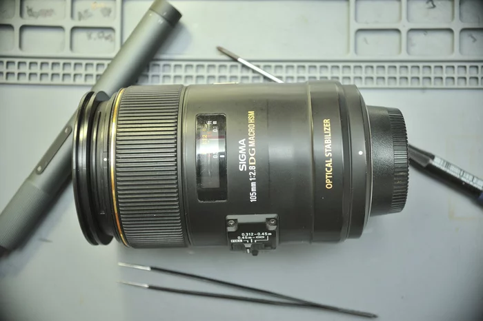 Sigma 105 2.8 Lens Repair - My, Nikon, Sigma, Repair of photographic equipment, The photo, Longpost