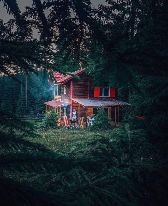 Do you want there? - House in the woods, Nature, Family, Hermits
