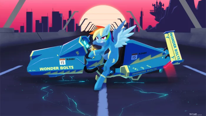 Even more speed - My little pony, PonyArt, Rainbow dash, Satv12