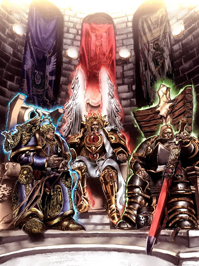 Вархаммер40к для чайников. Примархи: Робаут Жиллиман - Моё, Warhammer 40k, Adeptus Astartes, Ultramarines, Warhammer 30k, Chaos Space marines, Warhammer, Roboute Guilliman, Мат, Длиннопост