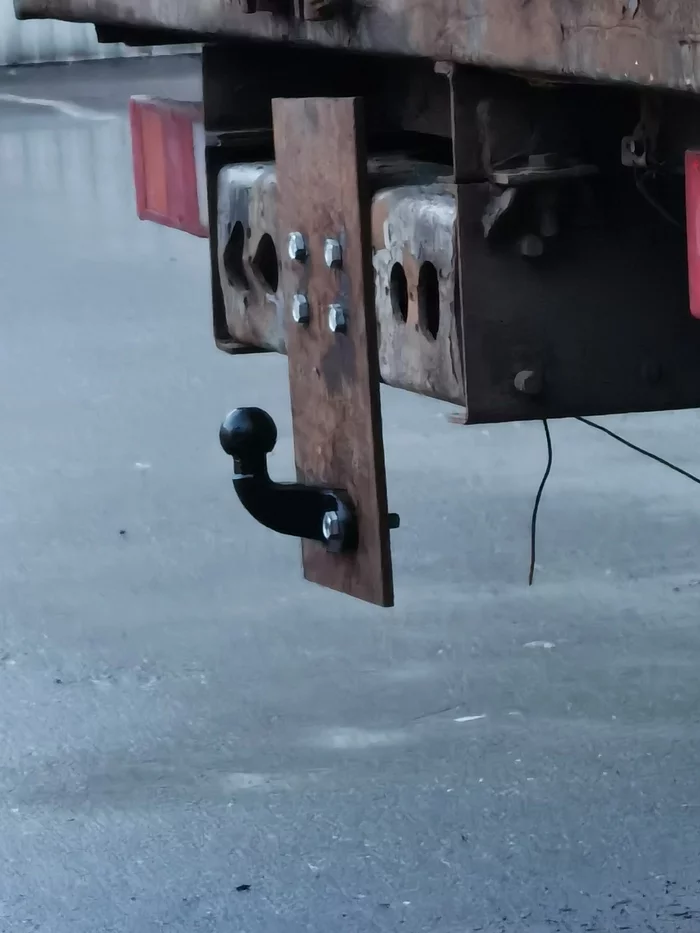 Tow bar - My, Auto, Truck, Hitch, Road safety, Trailer, Longpost