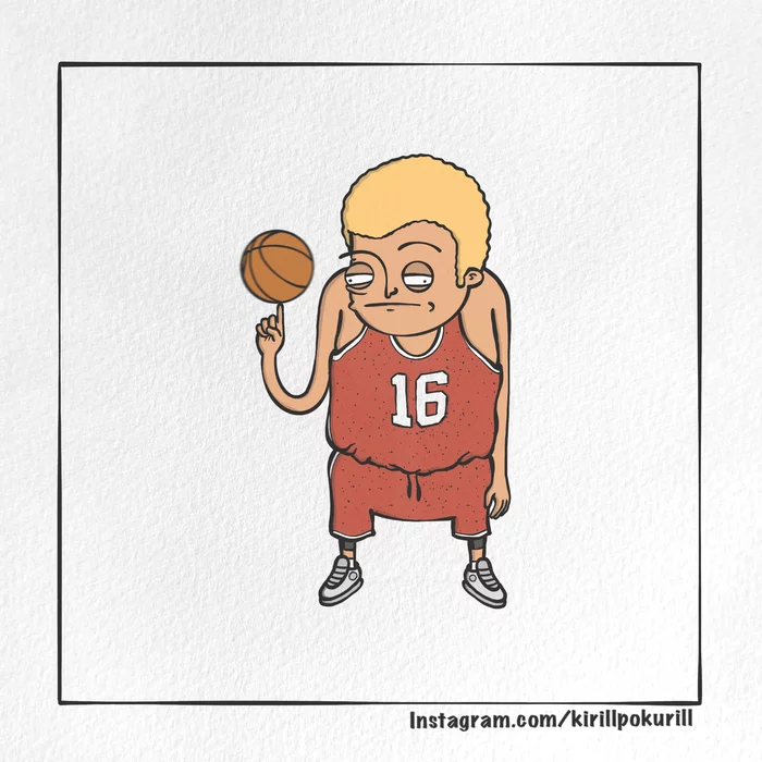 About basketball - My, Basketball, Illustrations, Humor, Web comic, Comics, Art, Procreate, Sport