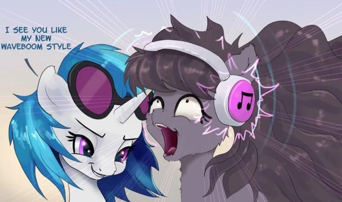 Новые наушники от DJ PON3 - My Little Pony, PonyArt, Vinyl Scratch, Octavia Melody