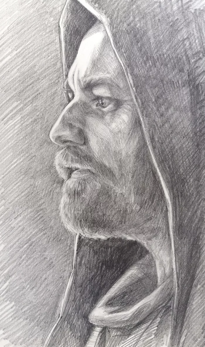 Hello There - Star Wars, Drawing, Sketch, Pencil, My