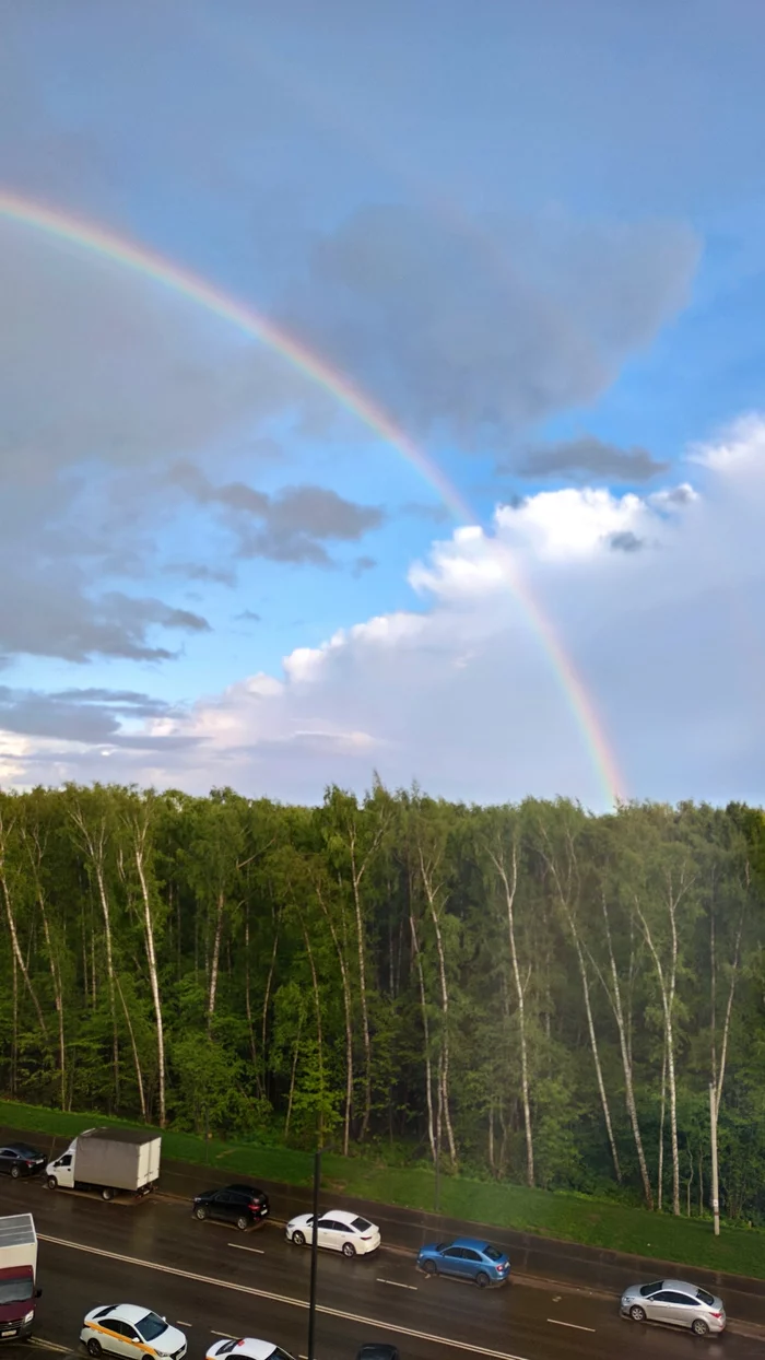 half rainbow - Mobile photography, Rainbow