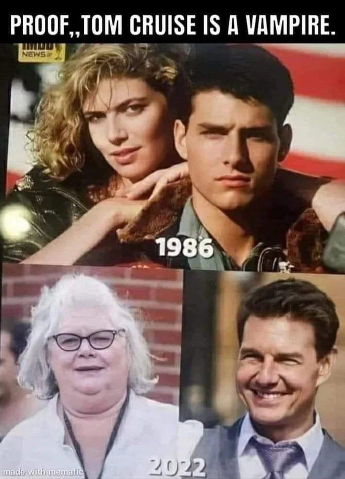 Time flies - Tom Cruise, Aging, Memes, Vampires