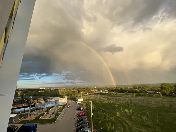 Rainbow - My, Rainbow, The photo, Double Rainbow