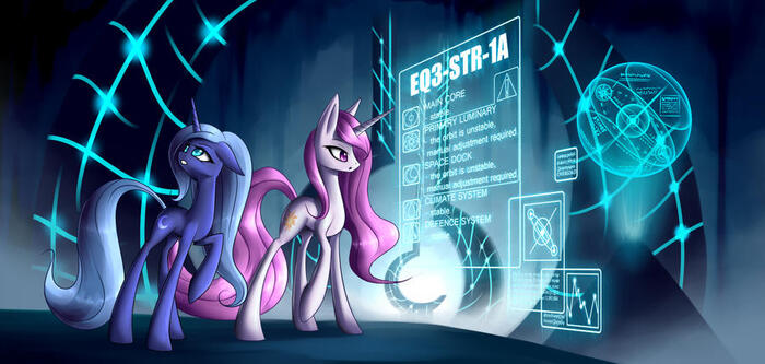    My Little Pony, Ponyart, Princess Luna, Princess Celestia, Asimos