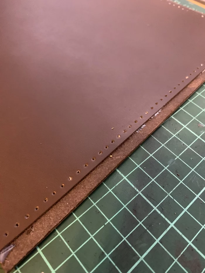 Leather Case for MacBook Air 2020 - My, With your own hands, Leather products, Longpost, Needlework with process