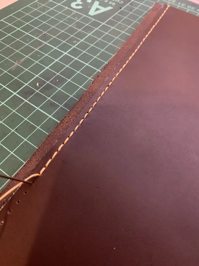 Leather Case for MacBook Air 2020 - My, With your own hands, Leather products, Longpost, Needlework with process
