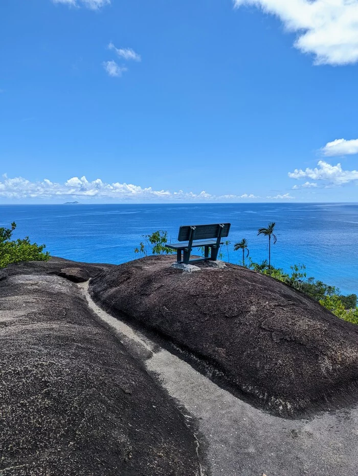 Bench with a view - My, Nature, Sea, Africa, Seychelles, Benches, View, The photo