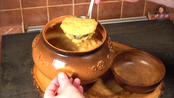 PORRIDGE NOT MUSICAL from a musical product | PEA puree stewed with meat - My, Food, Recipe, Cooking, Video recipe, Preparation, With grandfather at lunch, Video, Youtube, Longpost