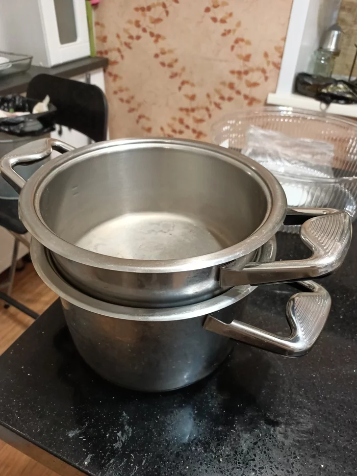 Separate two pots - My, Physics, Головоломка, Need advice