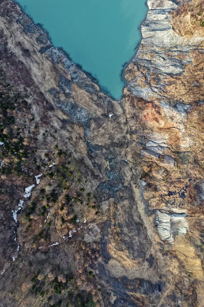 Real lakes of unreal color on Sakhalin - Lake, Turquoise, Sakhalin, Landscape, Drone, Longpost, The photo