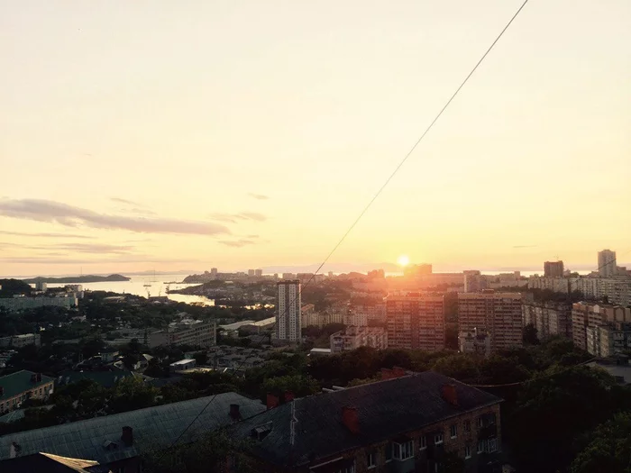 Primorskoe - My, Vladivostok, Primorsky Krai, Sunset, Longpost, The photo