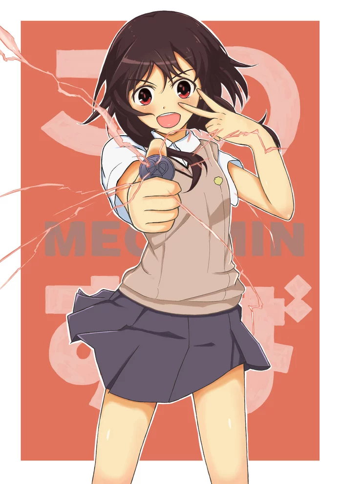 Mikoto Megumin - Konosuba, Megumin, To Aru Majutsu no Index, Misaka mikoto, Anime art, Anime, Crossover