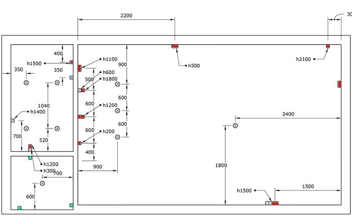 Project for a studio apartment in SketchUp - My, SketchUp (program), Graphics, Electrician, Electrical installation, Design, Project, Scheme, Buried wiring, Soundless, Video, Longpost