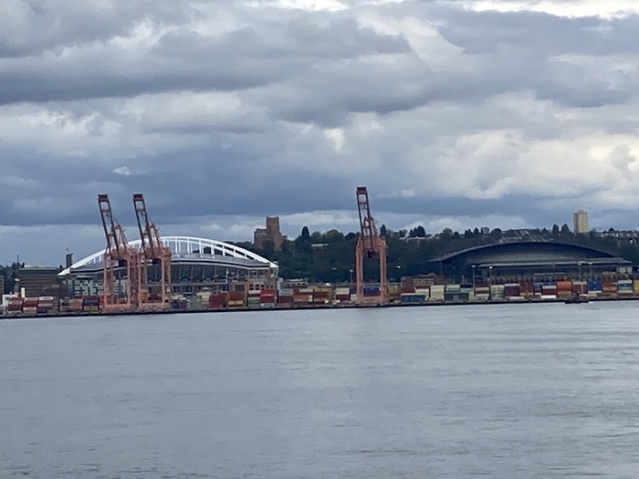 Сиэтл. Вид с моря Фотография, Путешествия, Порт, Сиэтл, Мобильная фотография, Длиннопост