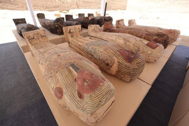 Archaeologists report new finds in Saqqara - Memphis, Necropolis, Statuette, , Pharaoh, Imhotep, God, Book of the Dead, Longpost, UNESCO Heritage Site, Archaeological excavations, Cache, Archaeological finds, Sarcophagus, Archaeologists, Saqqara, Story, Archeology, Ancient Egypt, Mummy, Egypt