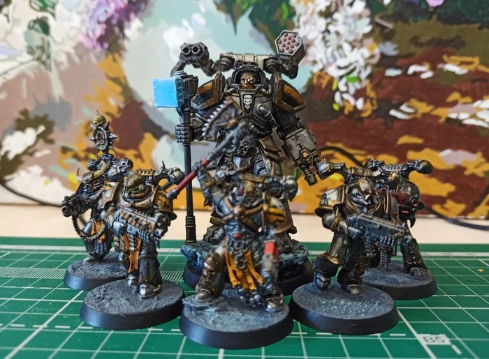 Primarch of the Iron Warriors - My, Warhammer 40k, Miniature, Painting miniatures, Perturabo, Longpost, Iron warriors