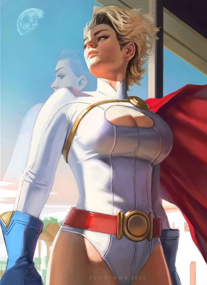 Power Girl - Рисунок, DC Comics, Пауэр Гёрл, Супергерои, Девушки, Joo draws, Арт