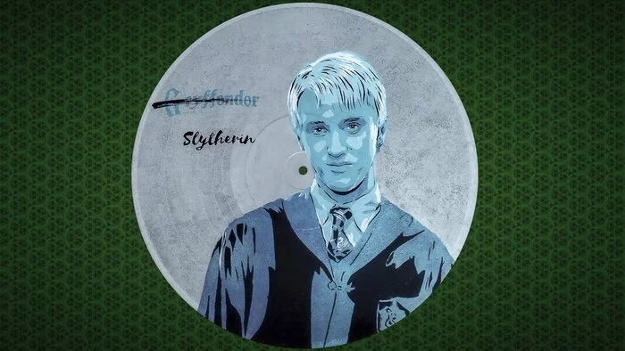 Draco - My, Acrylic, Vinyl records, Art, Pop Art, Harry Potter, Draco Malfoy
