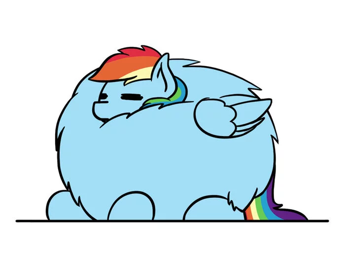 Bone fluffy - My little pony, PonyArt, Flutterluv, Rainbow dash