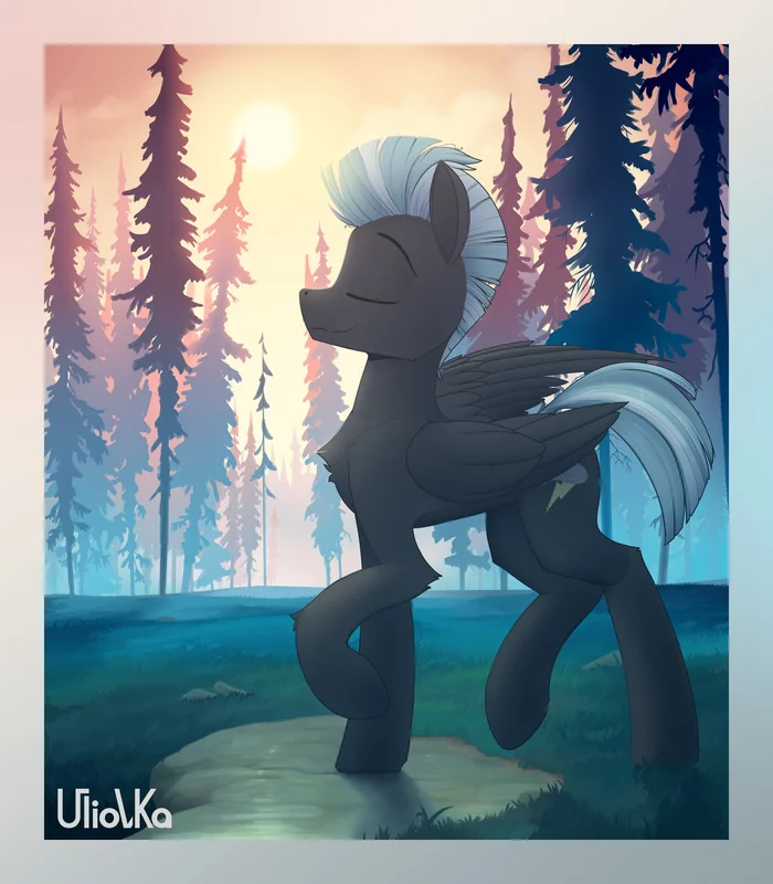 На закате дня - My Little Pony, Thunderlane, Uliovka