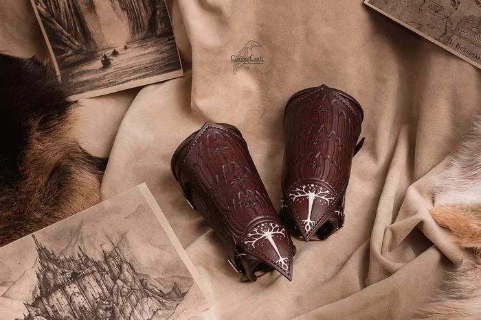 Bracers of Aragorn (Boromir) - My, Longpost, , Creation, Handmade, Leather products, Needlework without process, Lord of the Rings
