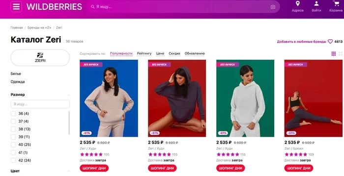 Sales on Wildberries: how to promote products based on a real customer request. Clothing brand experience Zeri - My, Wildberries, Marketplace, SEO, Advertising, Promotion, Trade, Retail, Small business, Business, Production, Sale, Marketing, Longpost