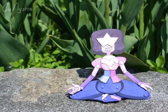 Pomegranate ~ movable paper doll - My, paper doll, Steven universe, Needlework, Video, Vertical video, Longpost