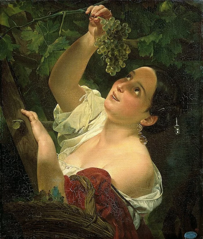 About Bryullov's paintings Italian Noon and Italian Morning - NSFW, Art, Karl Bryullov, Painting, Story, Italy, Boobs, Nauchpop, The culture, Repeat, Video, Vertical video, Longpost