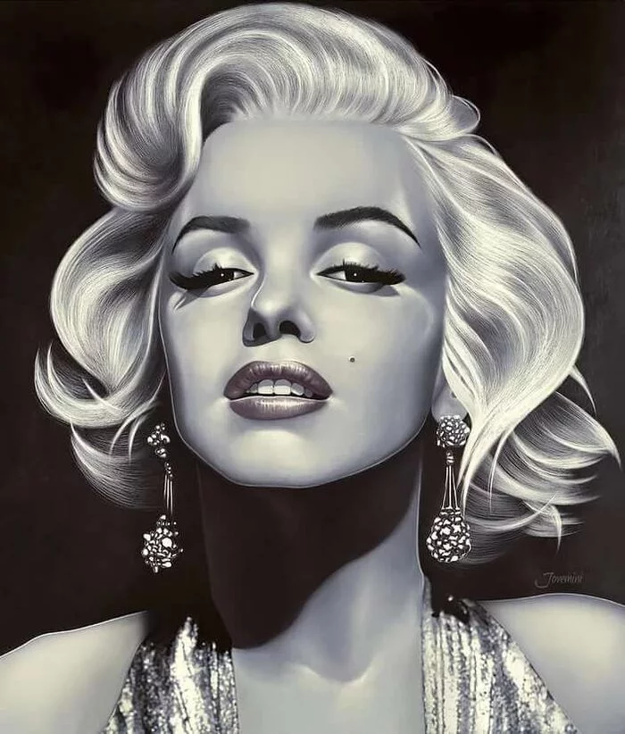 Marilyn Monroe on arts (LII) Cycle Magnificent Marilyn 1014 issue - Art, Cycle, Gorgeous, Marilyn Monroe, Actors and actresses, Celebrities, Blonde, Girls, Drawing