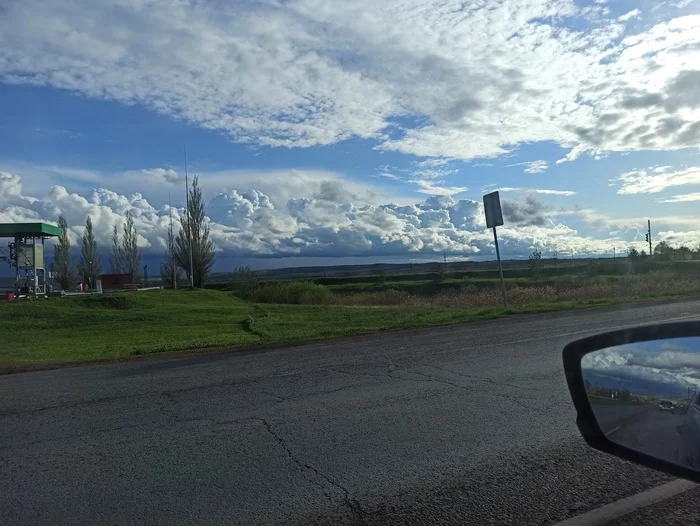 Waiting for the rain - My, Clouds, Rain, Nature, Tatarstan