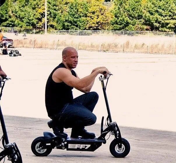 Fast and Furious. - The fast and the furious, Kick scooter, Vin Diesel