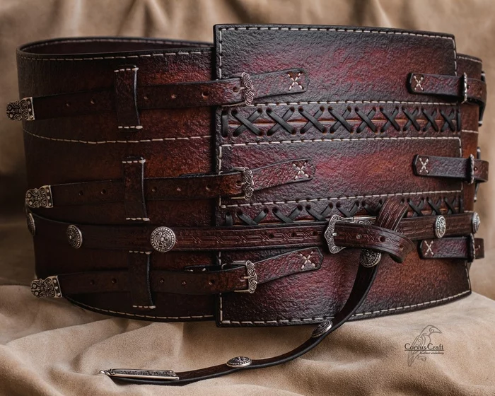 Crach an Craite's Belt - My, Longpost, , Creation, Handmade, Witcher, The Witcher 3: Wild Hunt, Leather products, Needlework without process, Craft, Friday tag is mine
