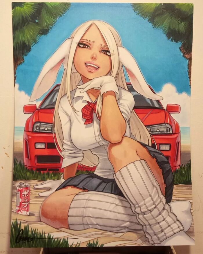  Omar Dogan, , , Anime Art, Boku no Hero Academia, Miruko, Animal Ears