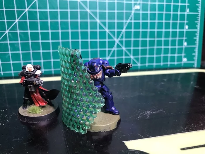 Ответ на пост «Как создать рефракторные щиты для ваших моделей» - Моё, Warhammer 40k, Хобби, Warhammer, Покраска миниатюр, Миниатюра, Моделизм, Фигурки, Adeptus Mechanicus, Necrons, Длиннопост, Числа, Ответ на пост